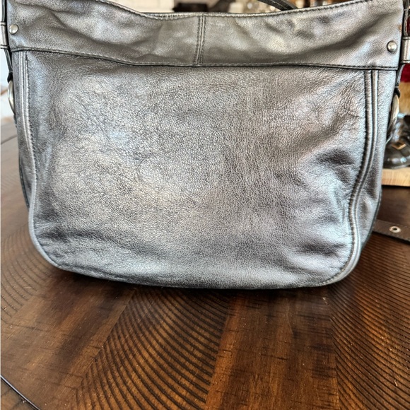 Coach Silver Leather Crossbody Bag - Picture 4 of 10